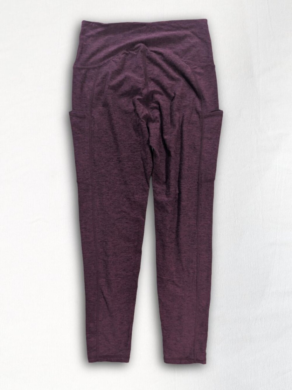 Kirkland Signature Women's Brushed Leggings Lot of 2 Large Gray & Purple
